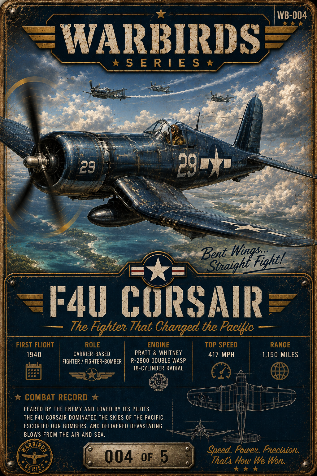Flyin' Outlaw Series – Aircraft Wanted Poster Magnet
