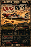 Flyin' Outlaw Series – Aircraft Wanted Poster Magnet