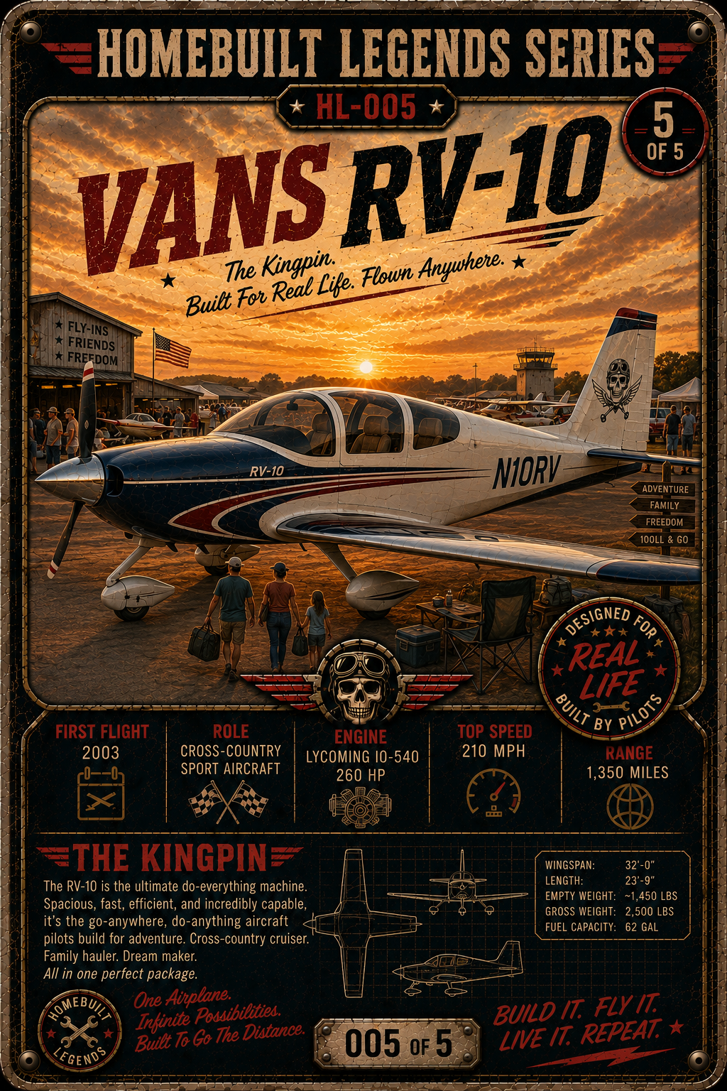 Flyin' Outlaw Series – Aircraft Wanted Poster Magnet