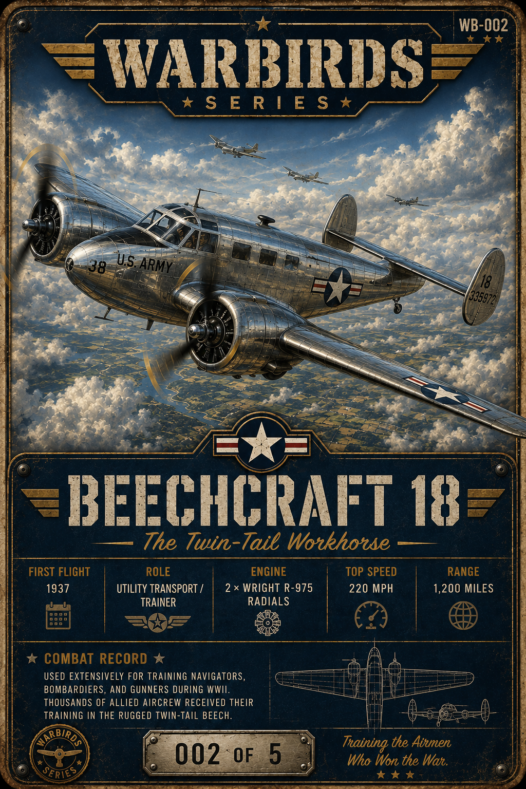 Flyin' Outlaw Series – Aircraft Wanted Poster Magnet