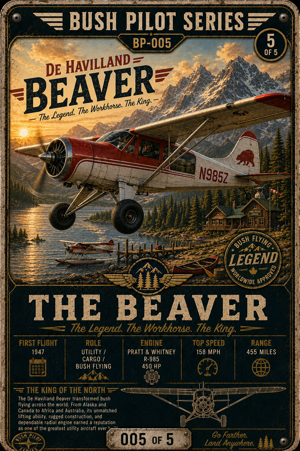 The Beaver magnetic print